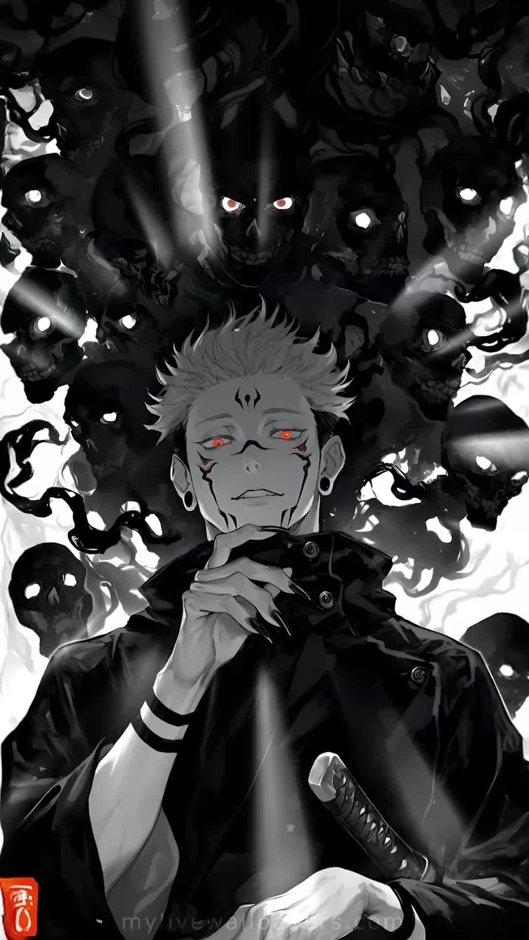 Crimson Gaze Anime Portrait Download Wallpapers