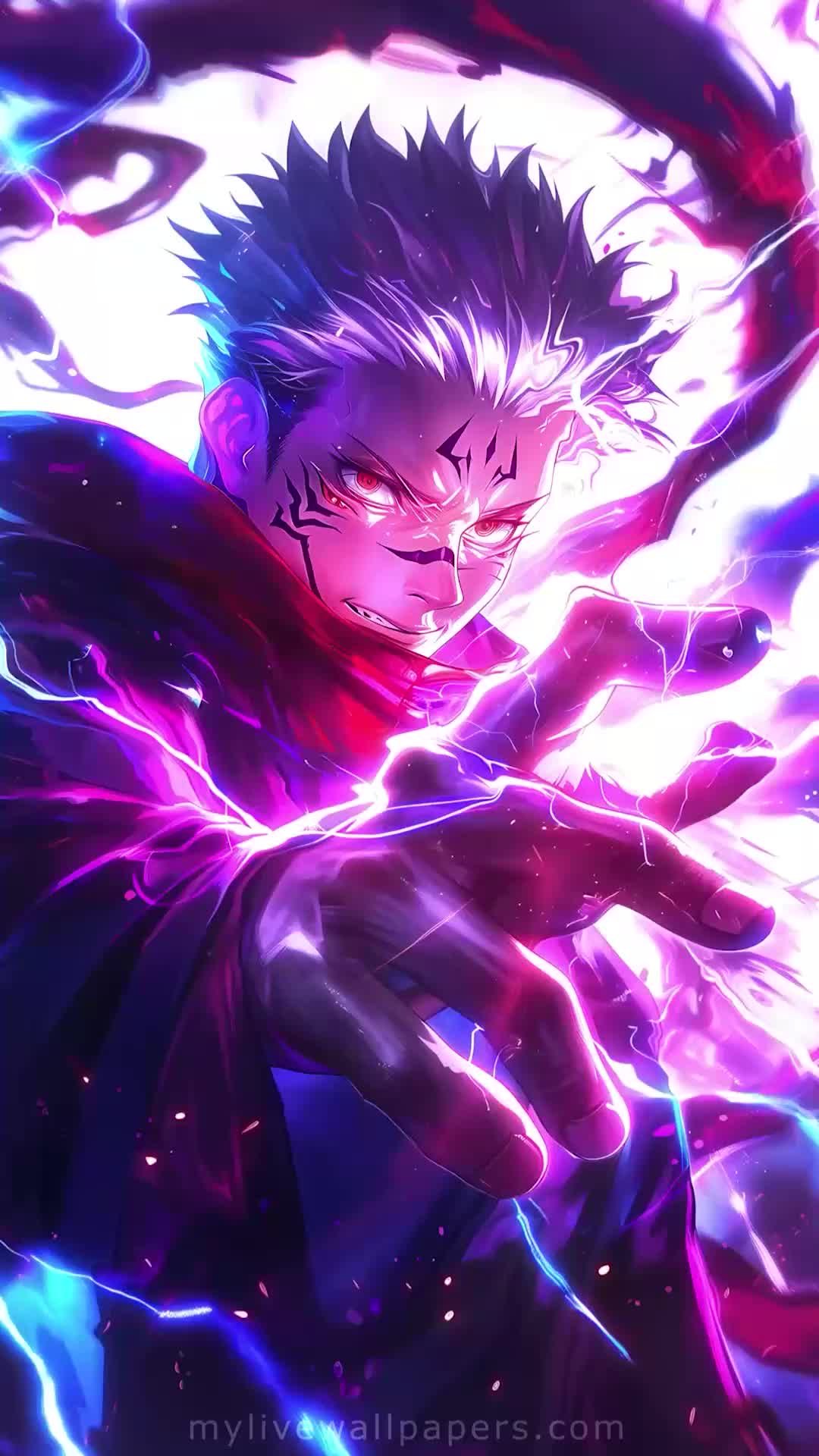 Vivid Purple Anime Elegance Download Wallpapers