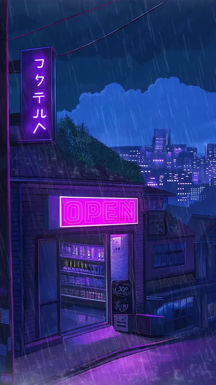 Neon Radiance in Purple Glow Download Wallpapers