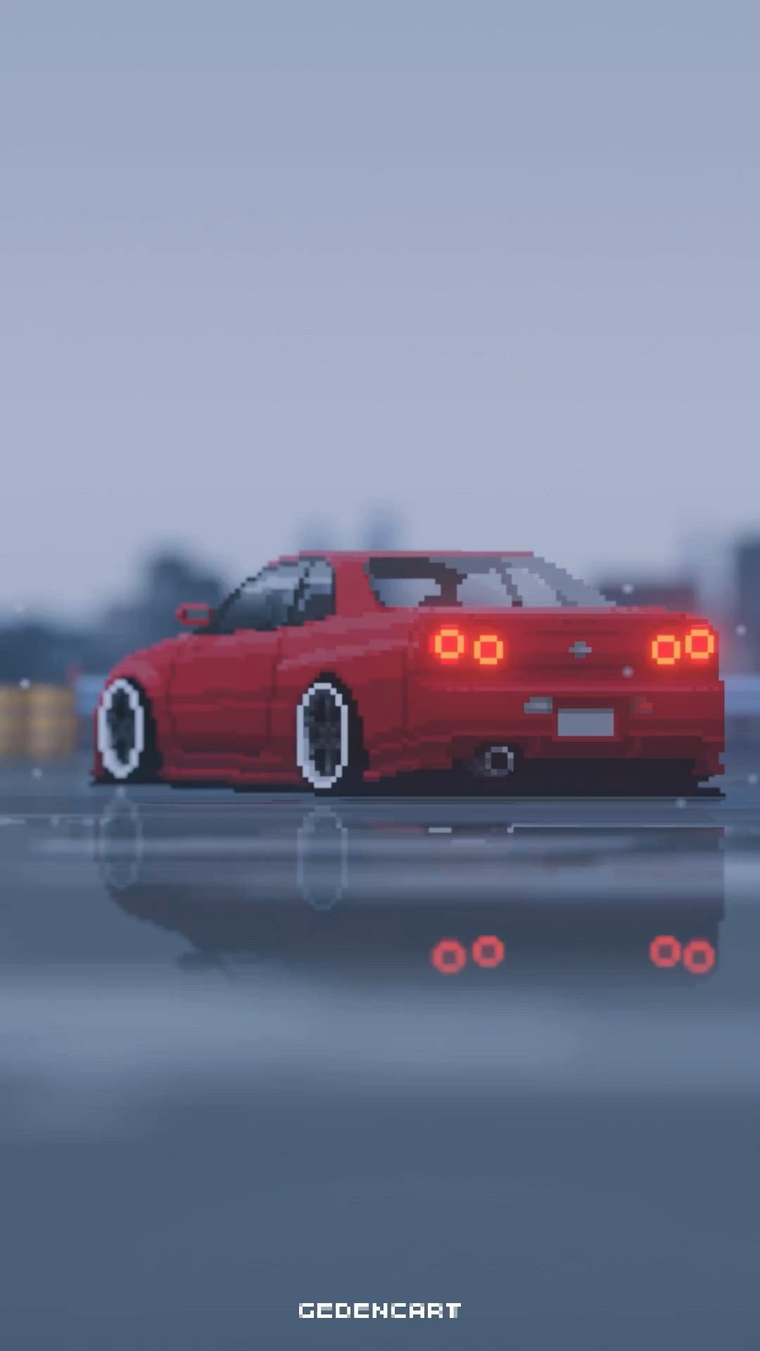Crimson Cruiser Urban Drive Download Wallpapers