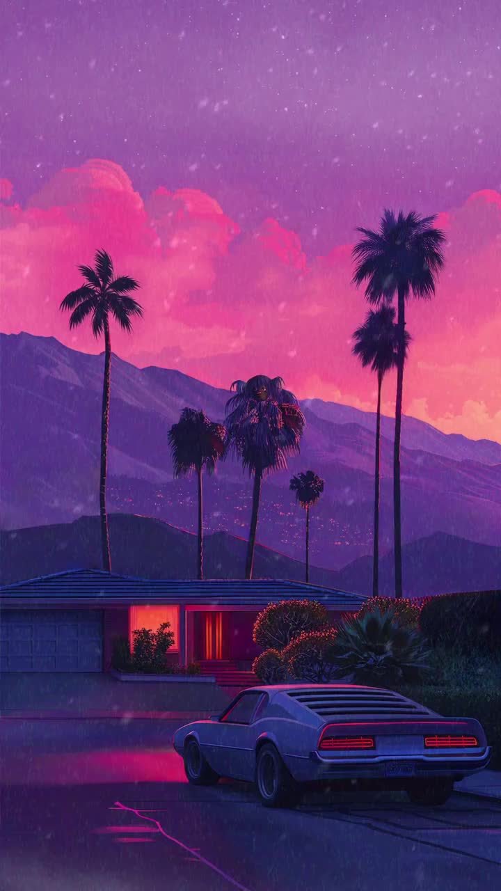 Urban Driveway Evening Glow Download Wallpapers