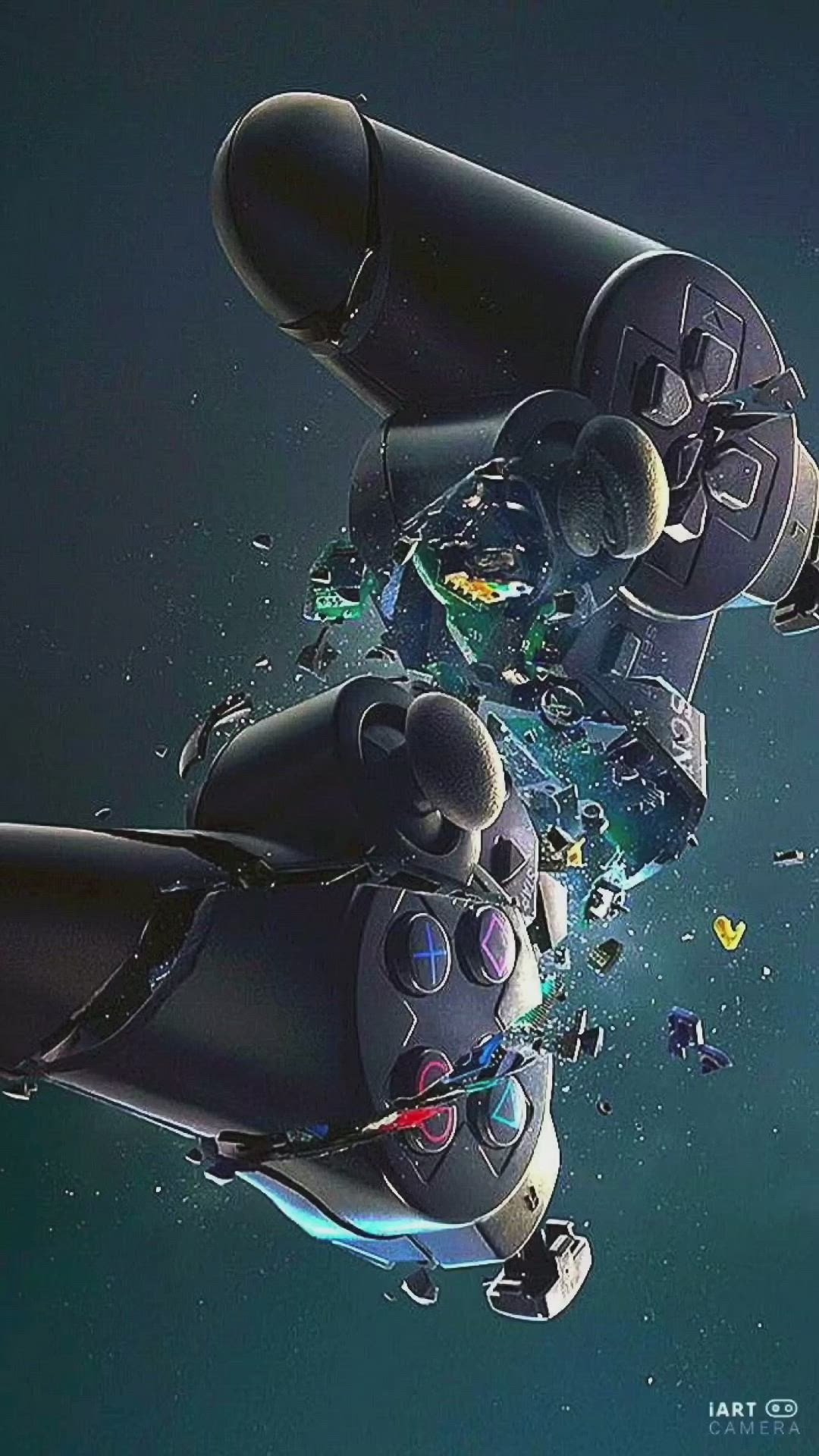 Floating Game Controllers Download Wallpapers