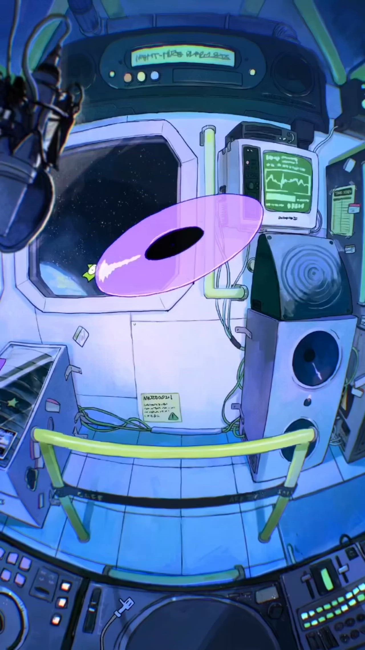 Neon Grids and Cosmic Horizons Download Wallpapers