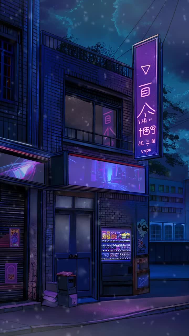 Neon Cityscape Glow Download Wallpapers