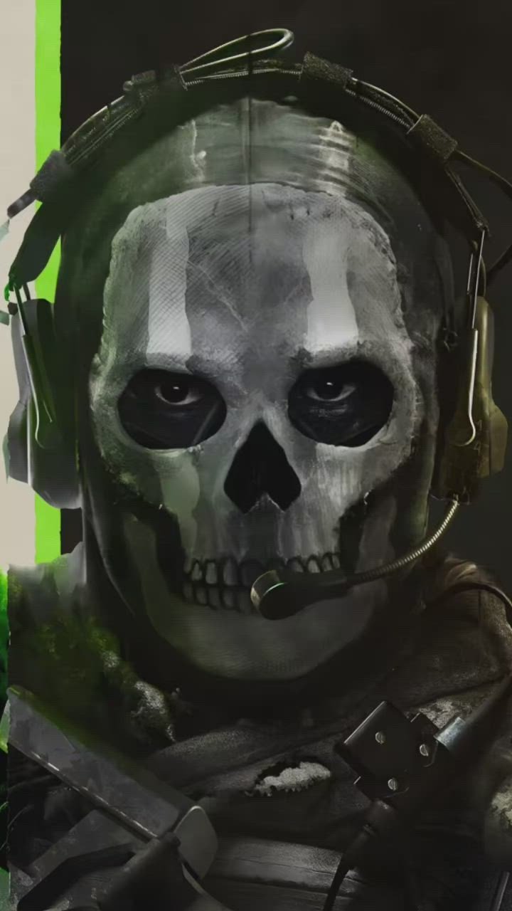 Skull with Neon Headphones Glow Download Wallpapers