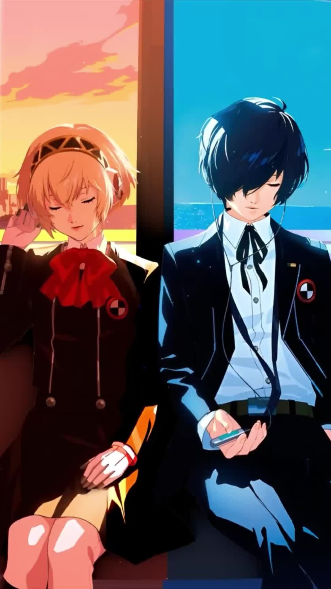 Dual Anime Companions in Serene Scene Download Wallpapers