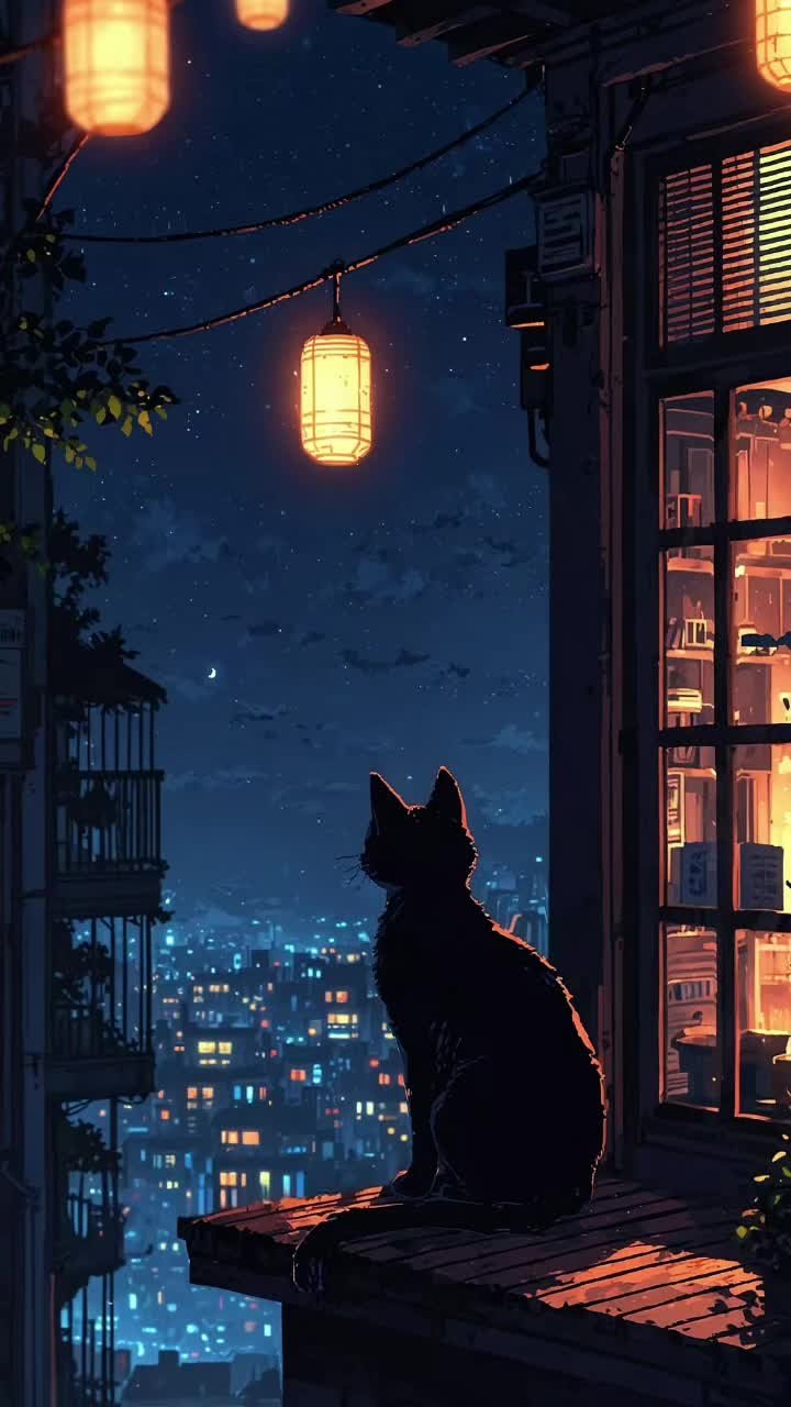 Feline Serenity by the Window Download Wallpapers
