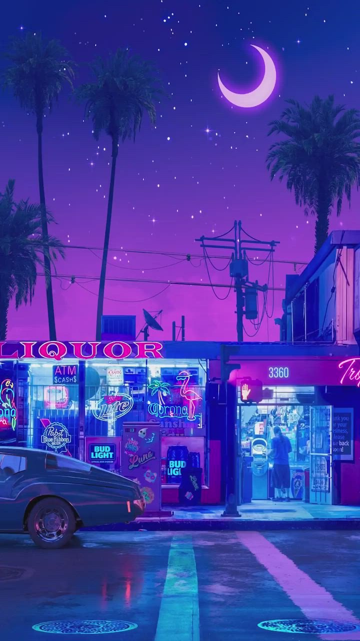 Neon City Glow Download Wallpapers