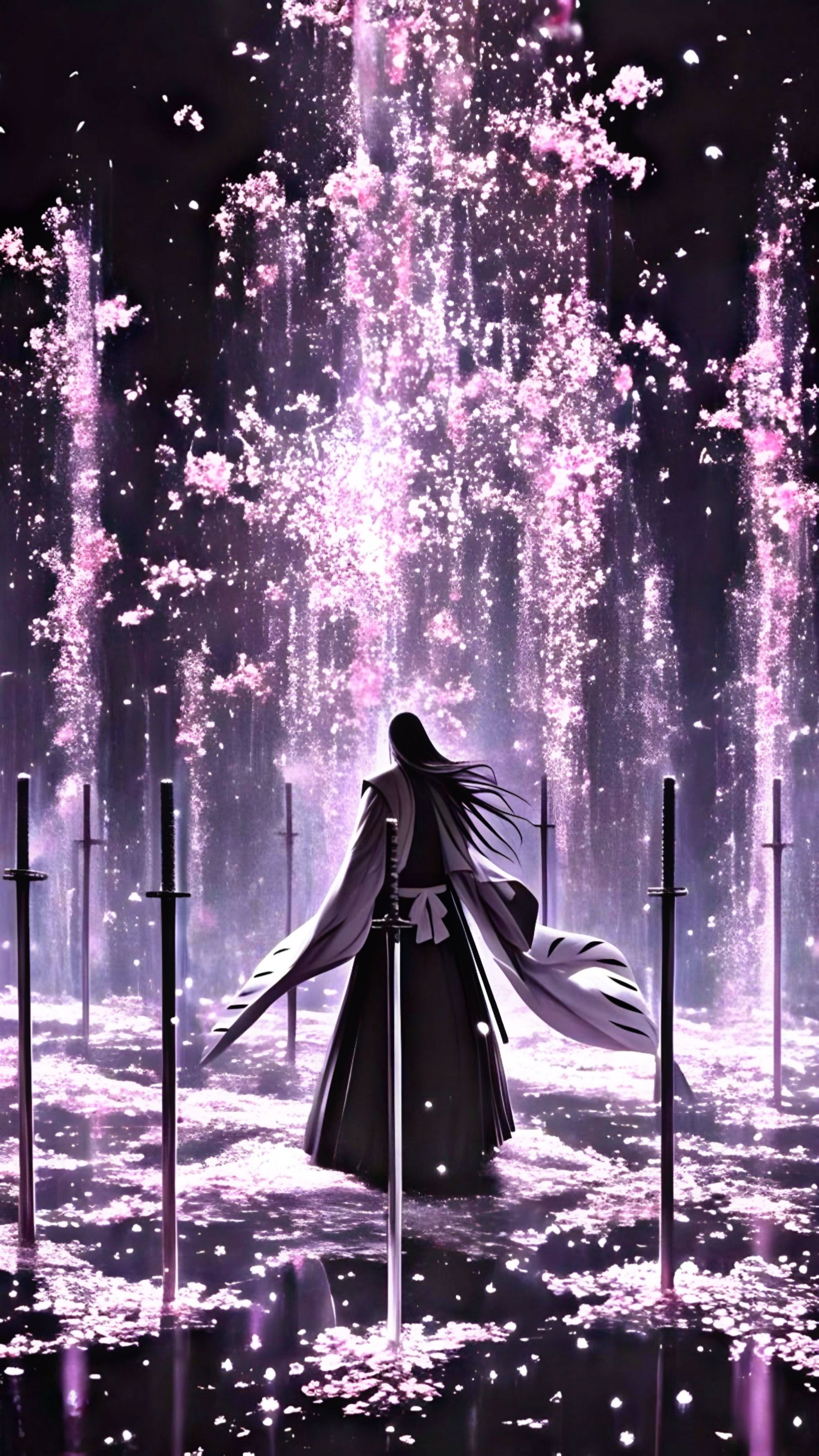 Byakuya Kuchiki Fantasy Landscape Art Download Wallpapers