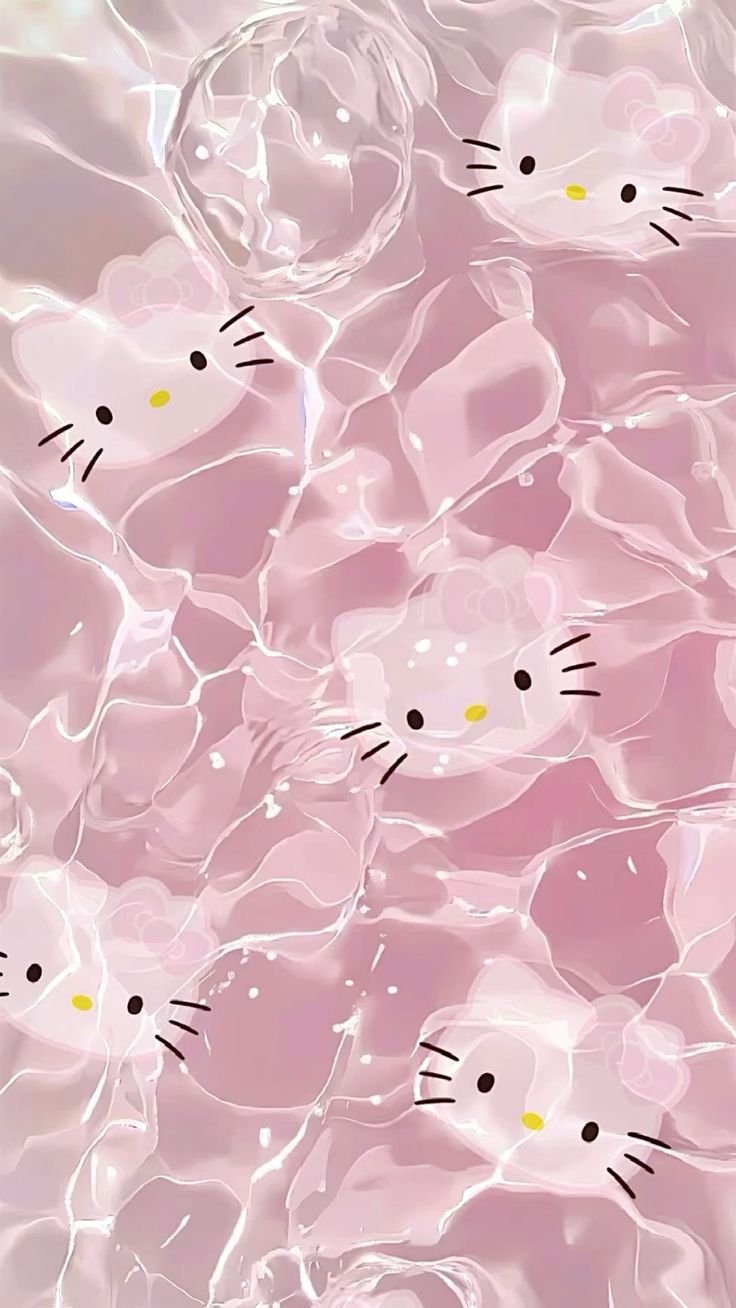 Playful Swimming Anime Kittens Download Wallpapers