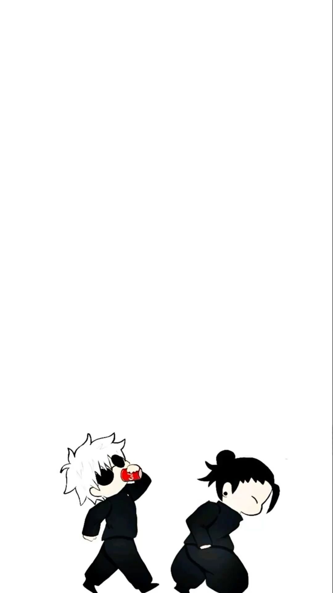Anime Duo Facing Off Bold Contrast Download Wallpapers