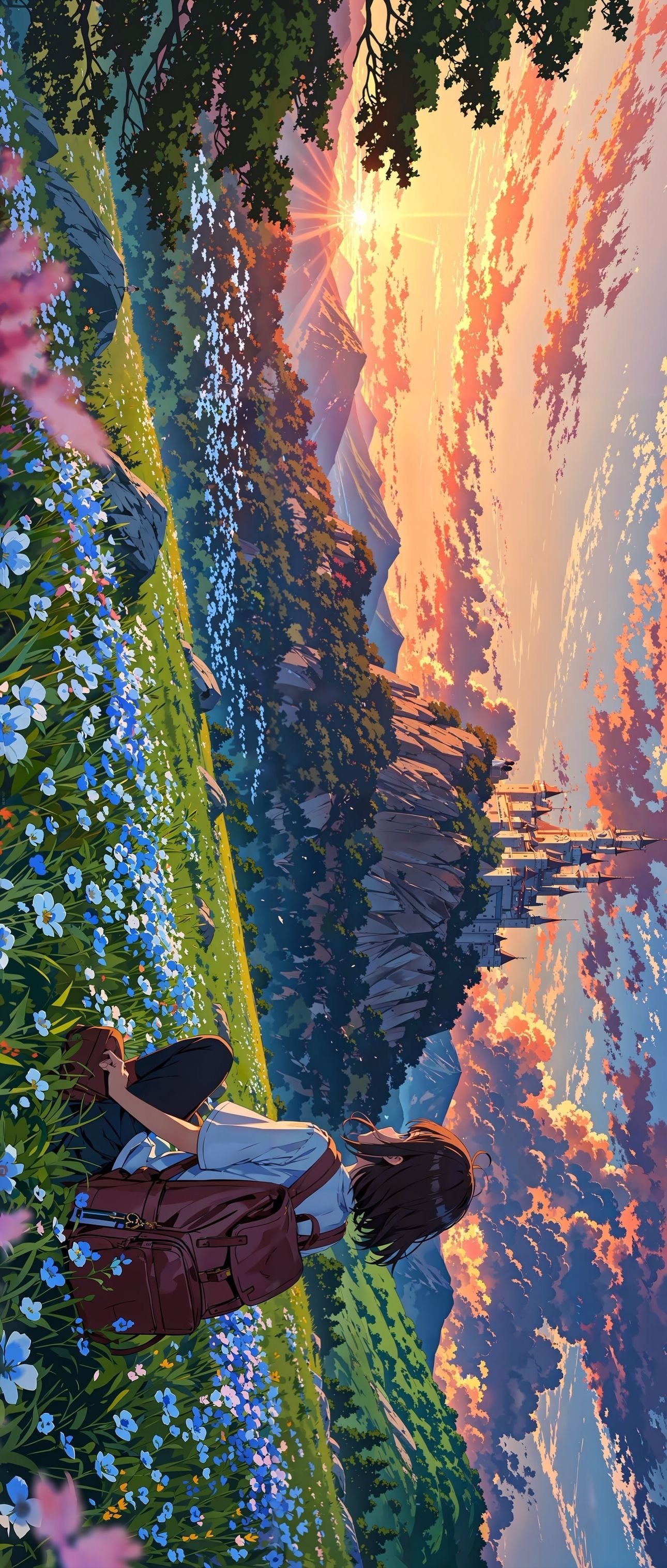 Serene Anime Nature Scenery Download Wallpapers