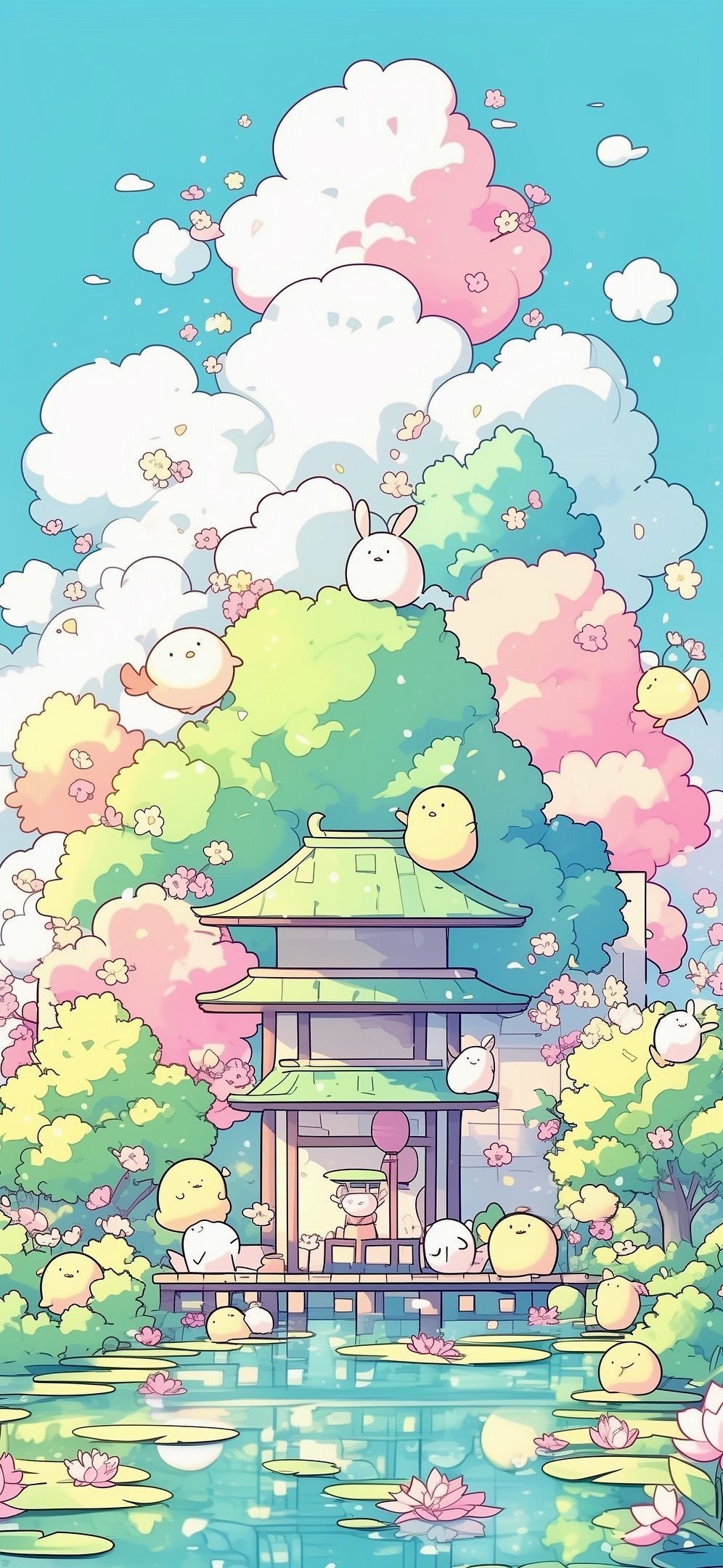 Anime Character Pastel Background Design Download Wallpapers