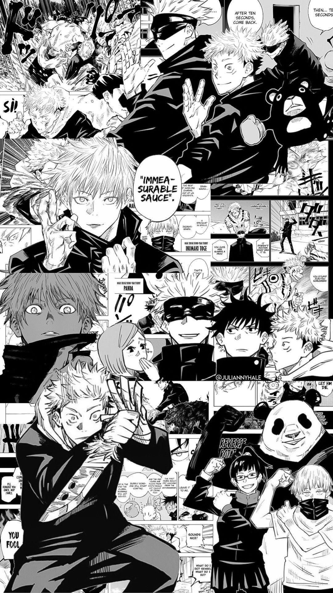 Anime Characters in Monochrome Style Download Wallpapers