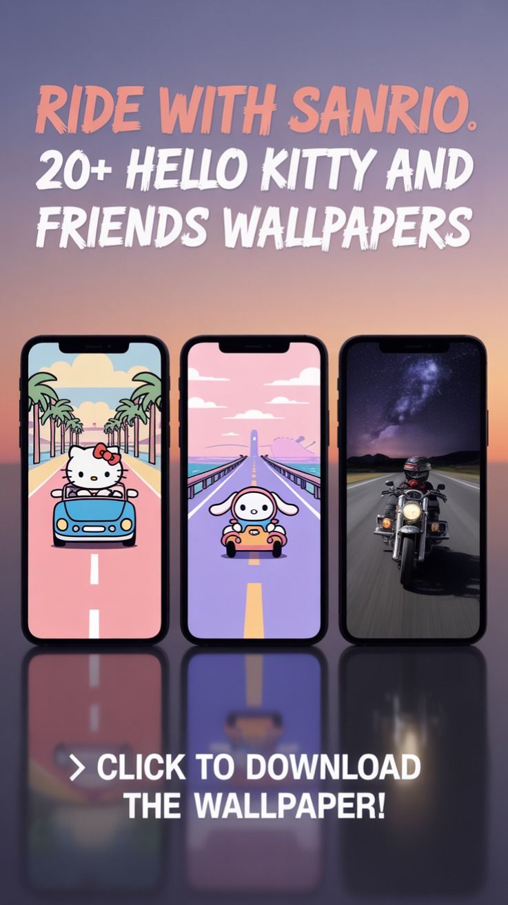 Hello Kitty Anime Friends Mobile Design Download Wallpapers