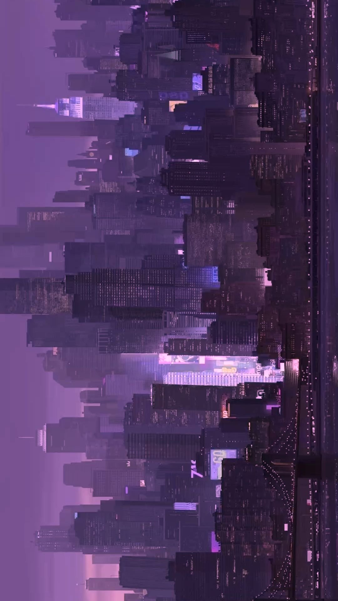 Neon City Nightscape Download Wallpapers