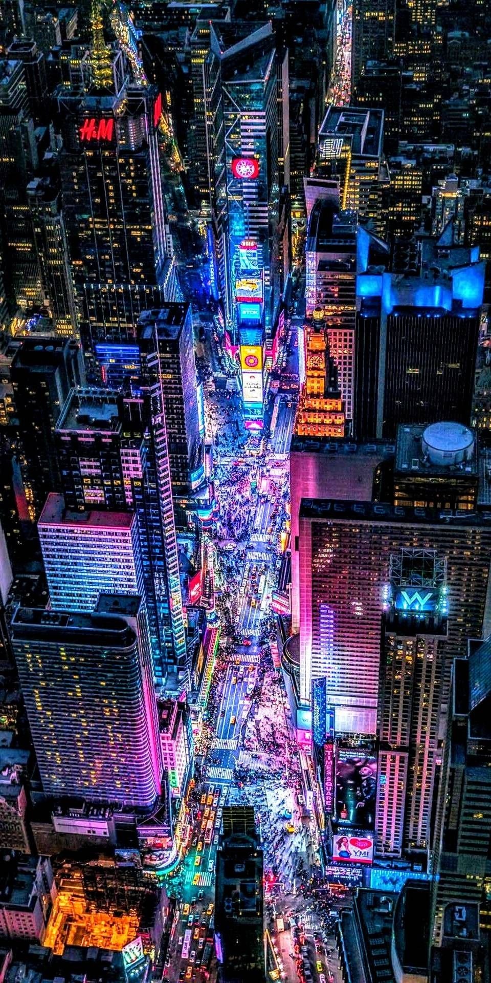 Neon Skyline Nightscape Jukea Download Wallpapers