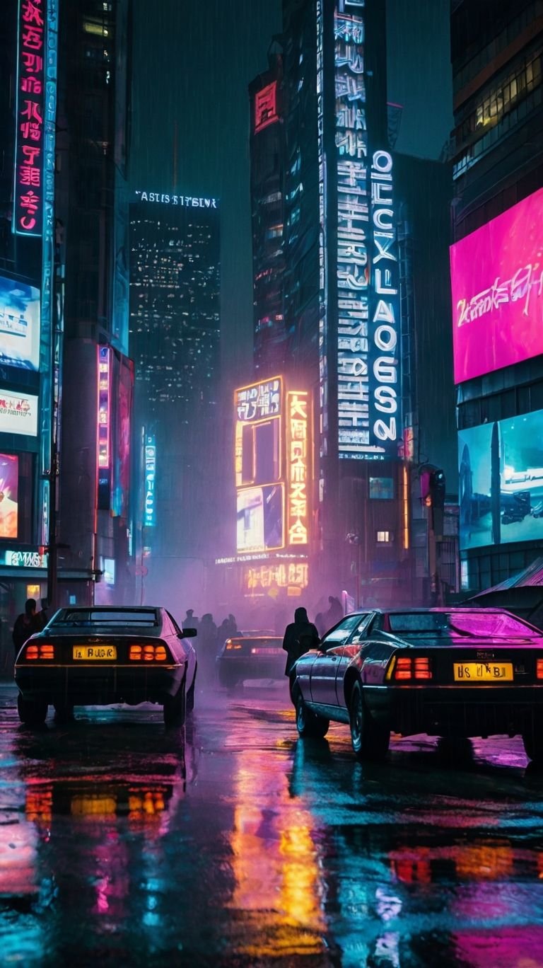 Neon Noir Cityscape Download Wallpapers