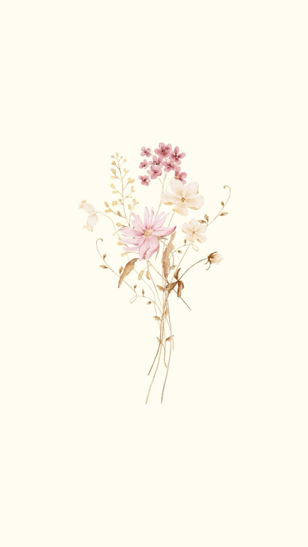 Minimalist Floral Bouquet Design Download Wallpapers