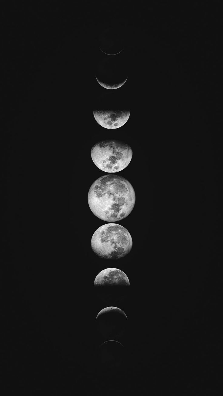 Minimalist Lunar Phases Design Download Wallpapers