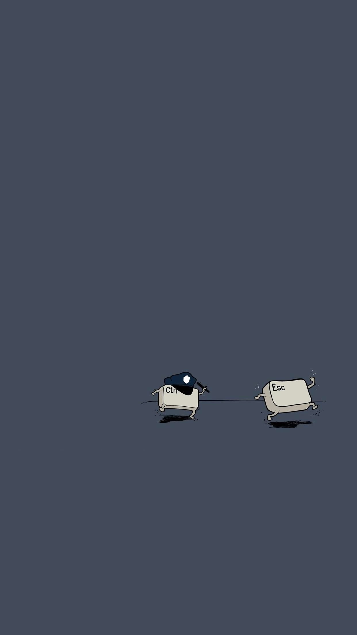 Floating Objects on Dark Blue Download Wallpapers