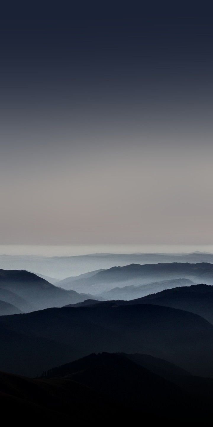 Misty Peaks Blue Dusk Download Wallpapers