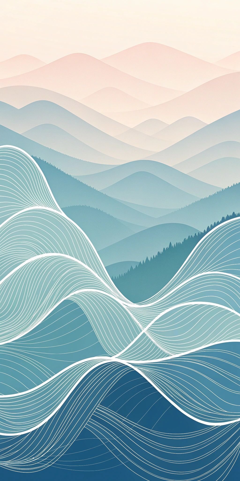 Minimalist Blue Gradient Abstract Download Wallpapers