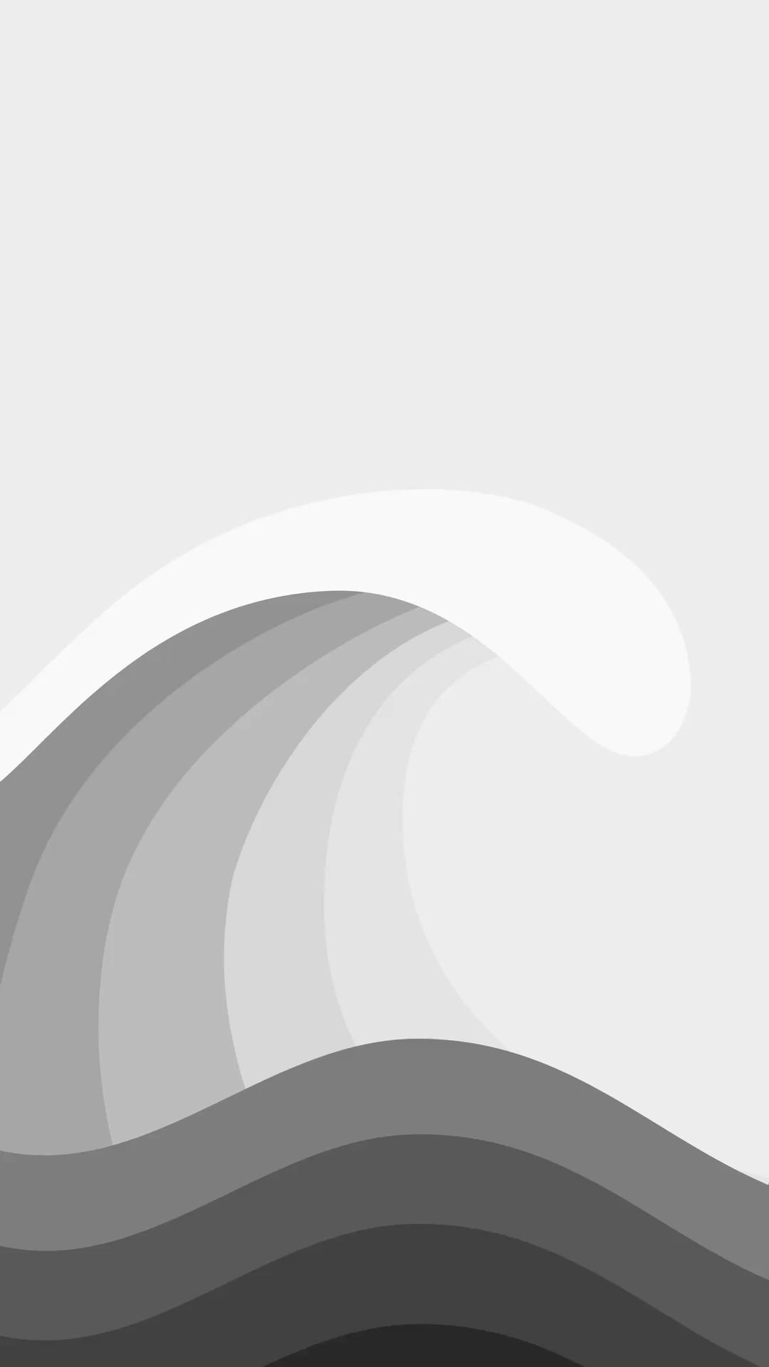 Abstract Black and White Waves Download Wallpapers