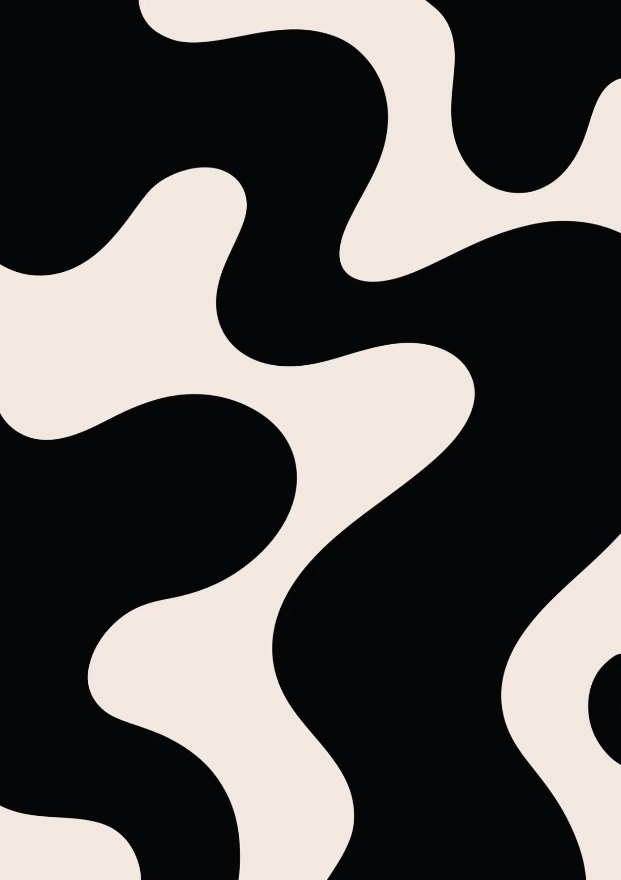 Abstract Wavy Black Lines Download Wallpapers
