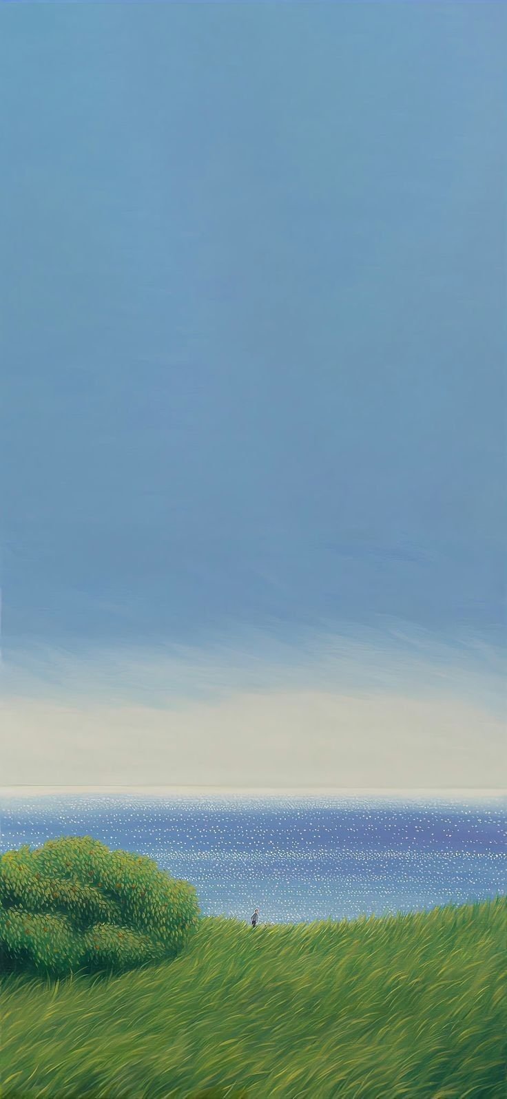 Minimalist Lighthouse by the Ocean Download Wallpapers