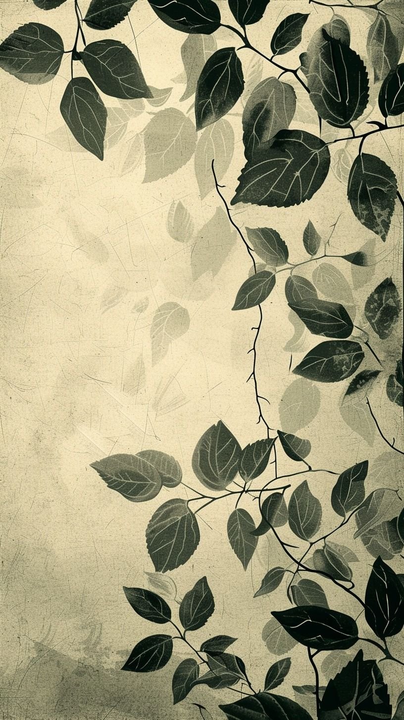Minimalist Tree with Leaf Branches Download Wallpapers