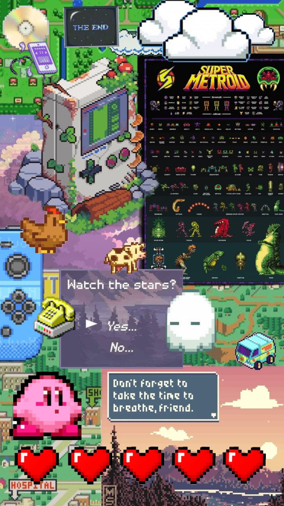Retro 16-Bit Gaming Scene Download Wallpapers
