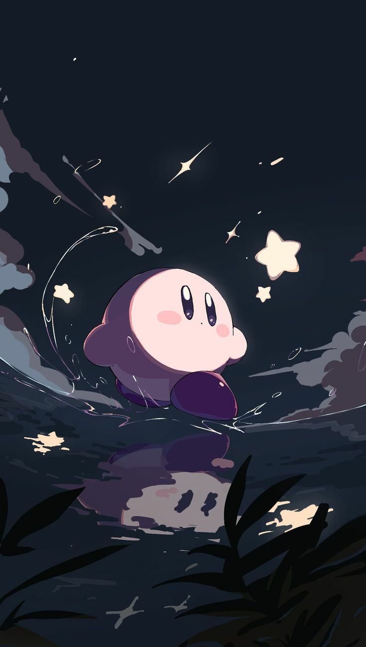 Floating Cartoon Under Starlit Sky Download Wallpapers