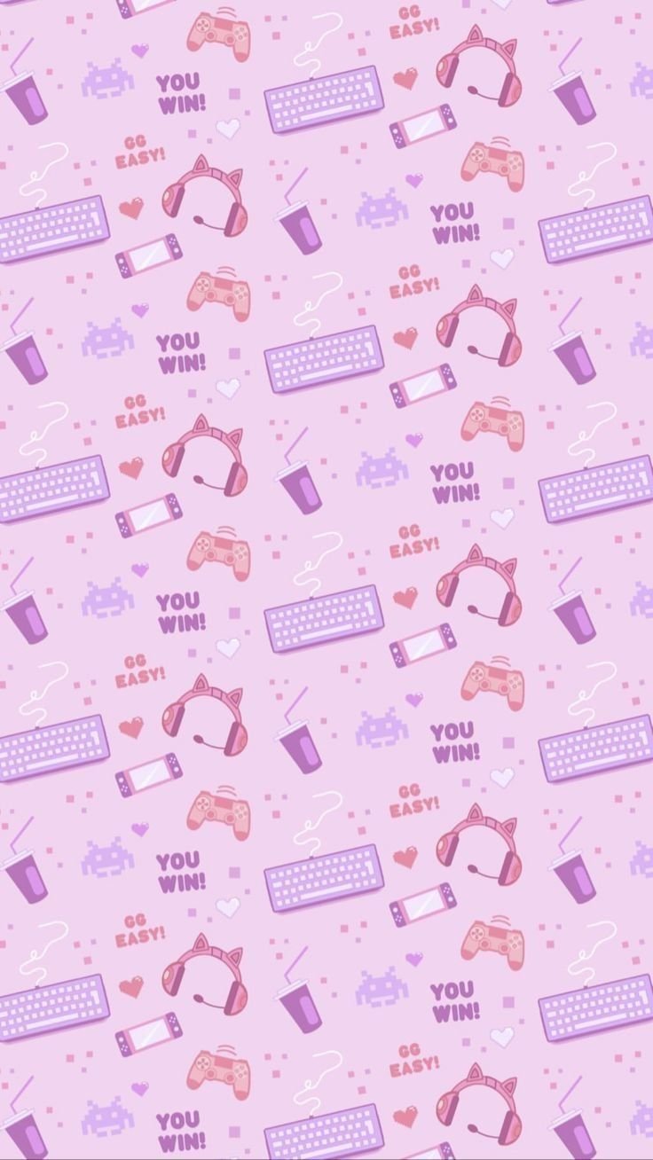 Vibrant Gaming Controllers on Pink Download Wallpapers