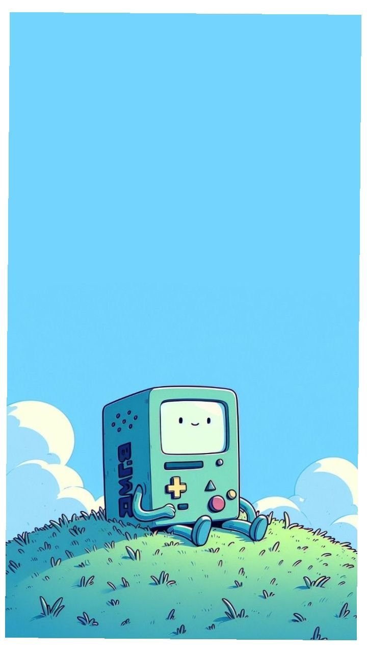 Retro PC on Green Hill Download Wallpapers