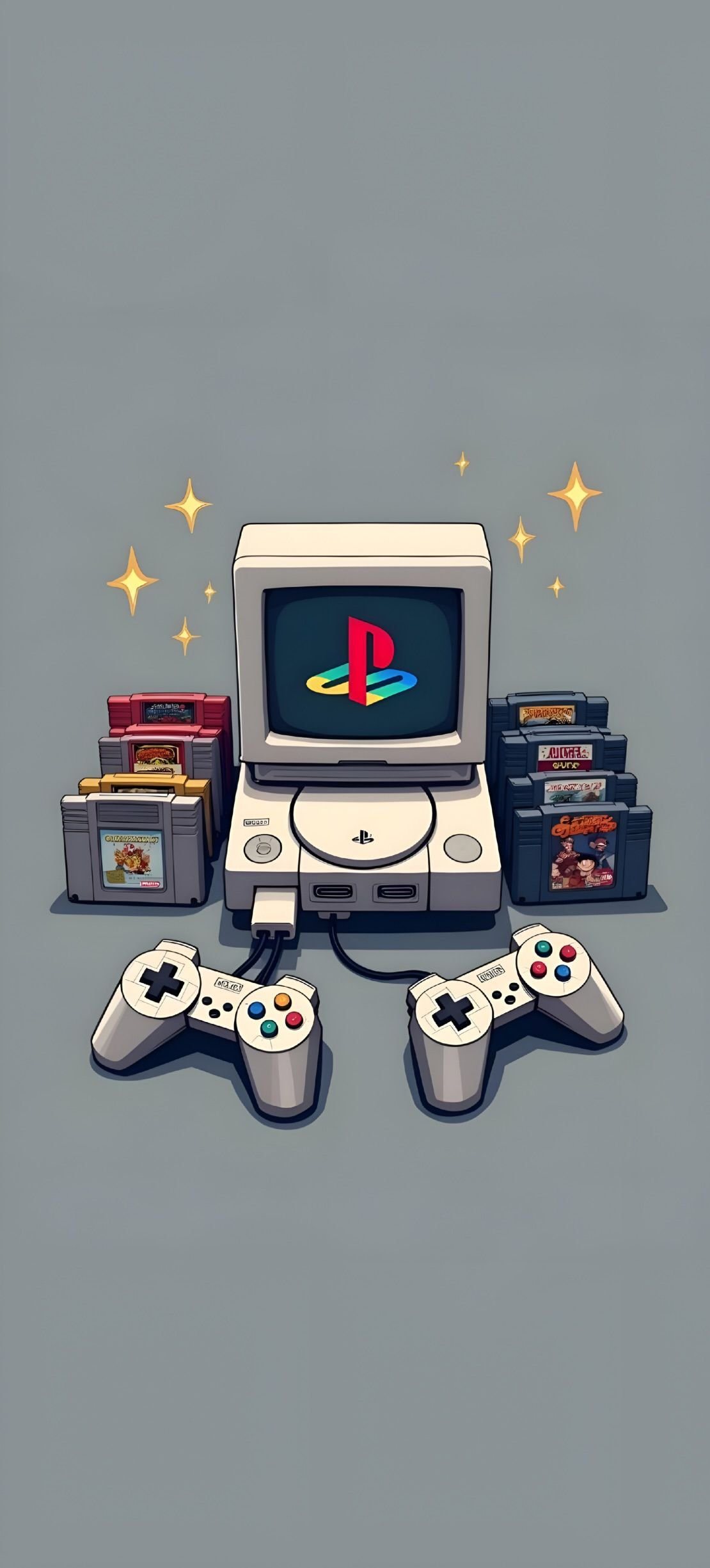 Wii Gaming Setup with Controllers Download Wallpapers