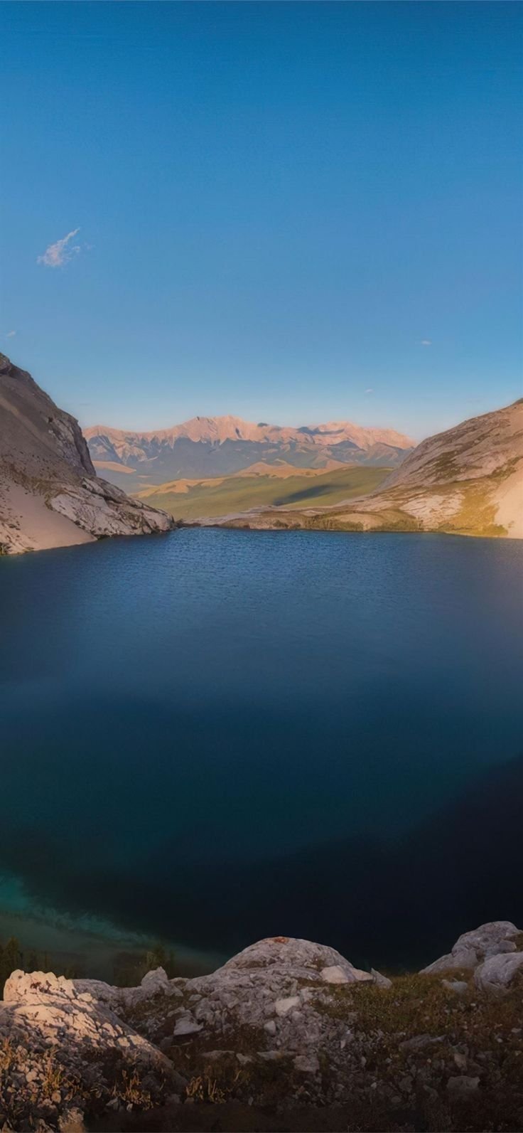 Serene Mountain Lake Reflection Download Wallpapers