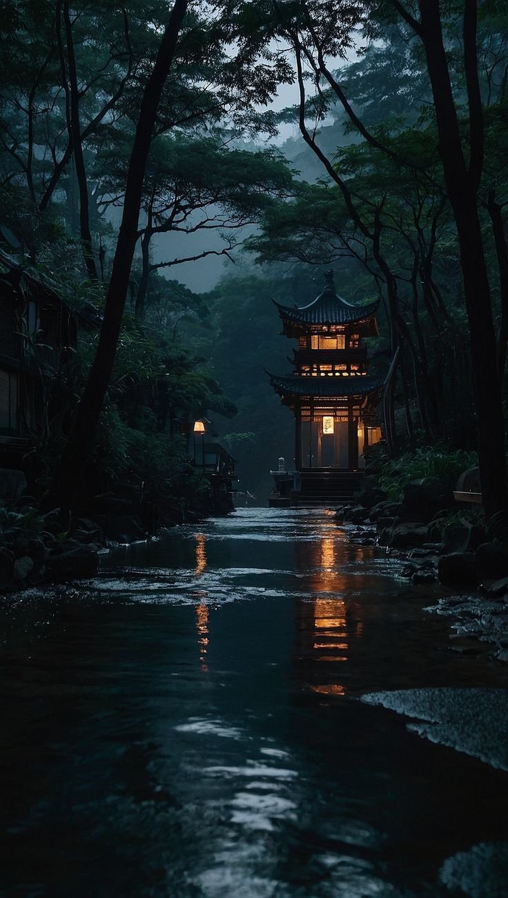 Serene Japanese Fantasy Landscape Download Wallpapers
