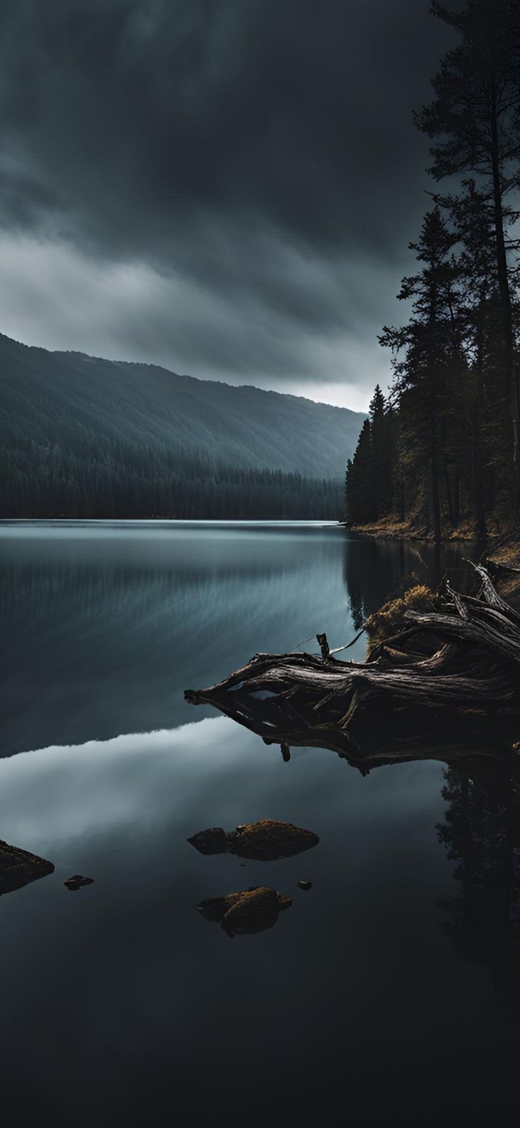 Serene Mountain Lake Reflection Download Wallpapers
