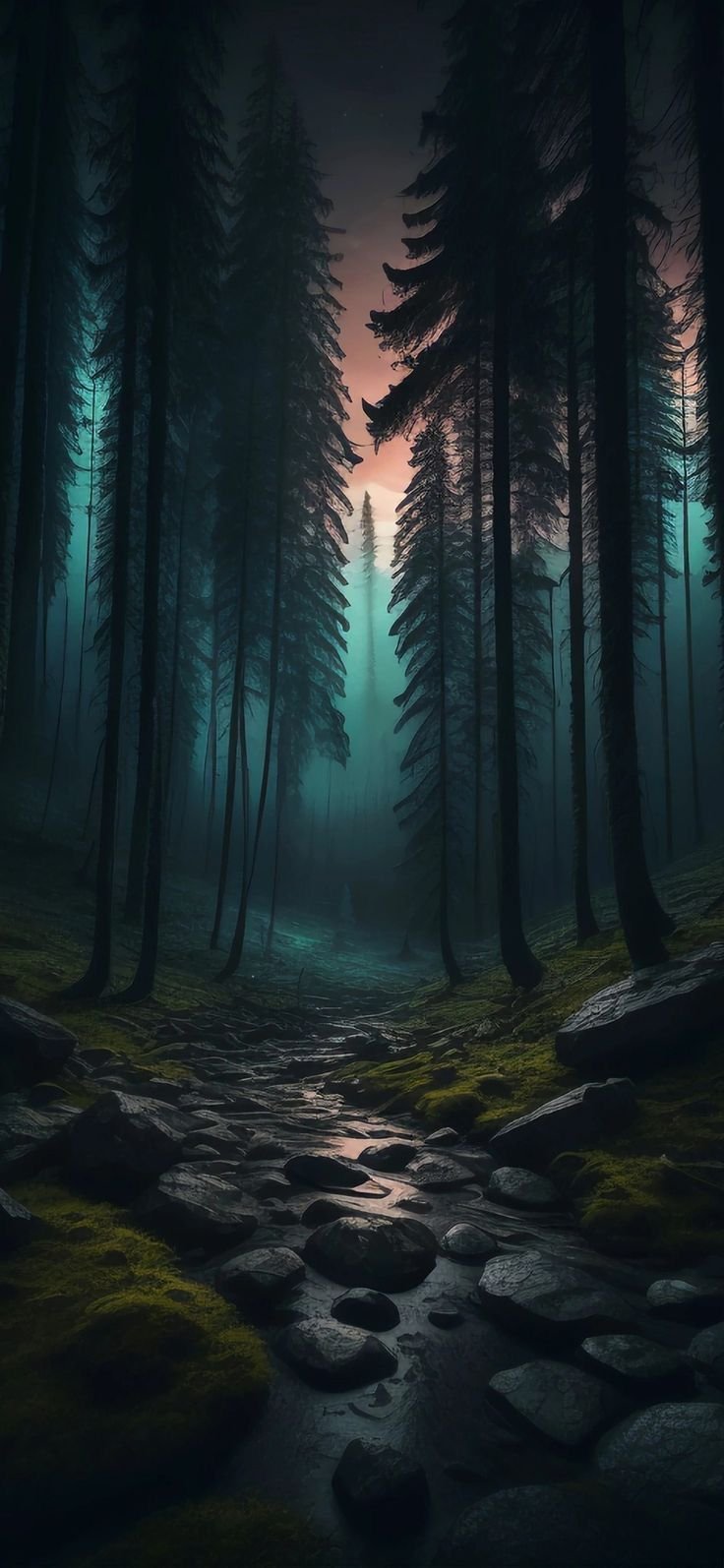 Misty Forest Path Download Wallpapers