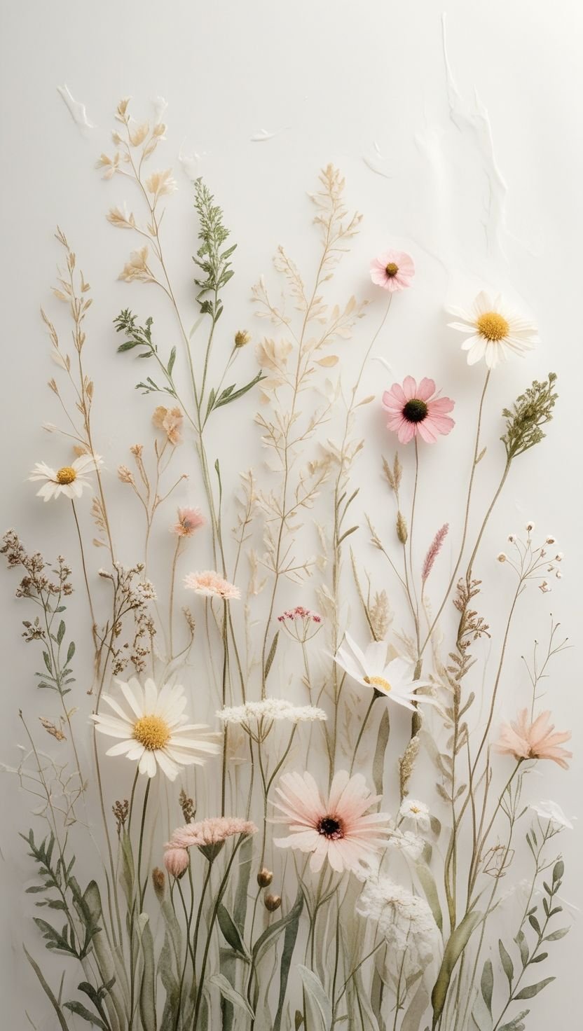 Floral Vase on White Download Wallpapers
