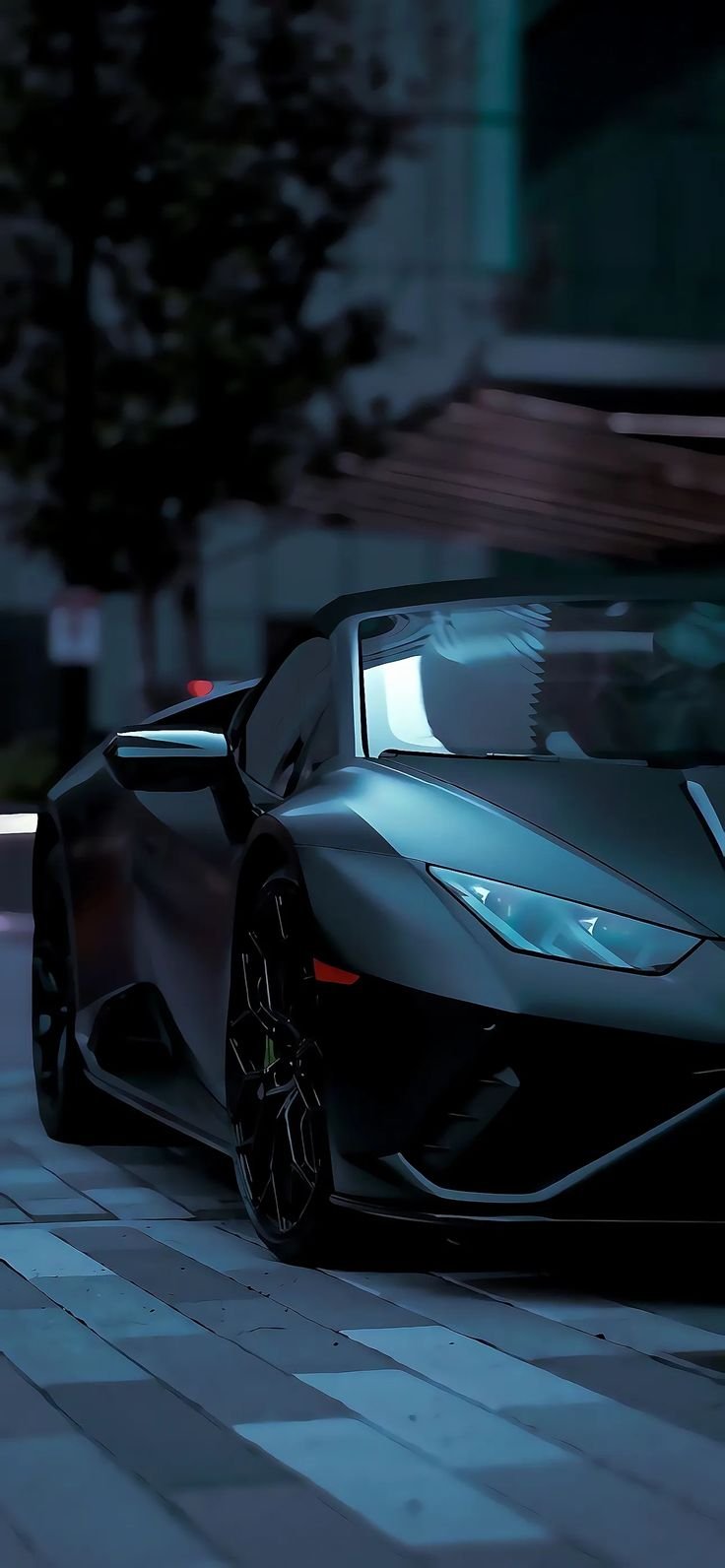 Luxury black sports car wallpaper download