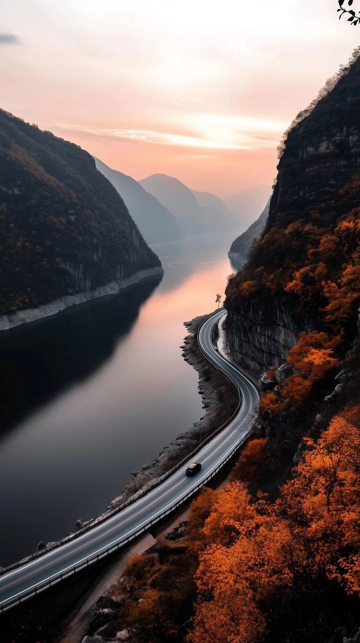 Road by the side Wallpaper Download