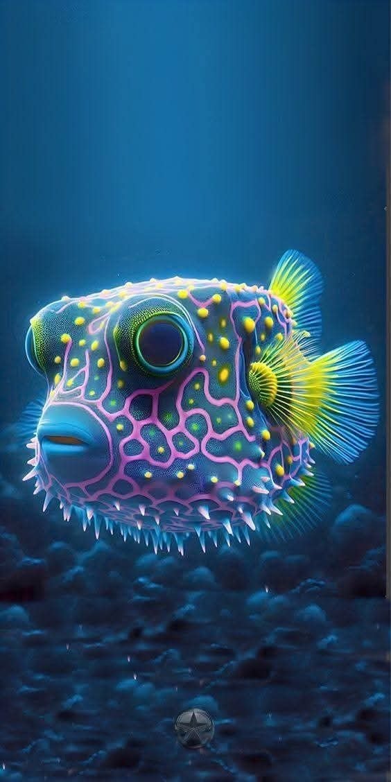 A glowing fish